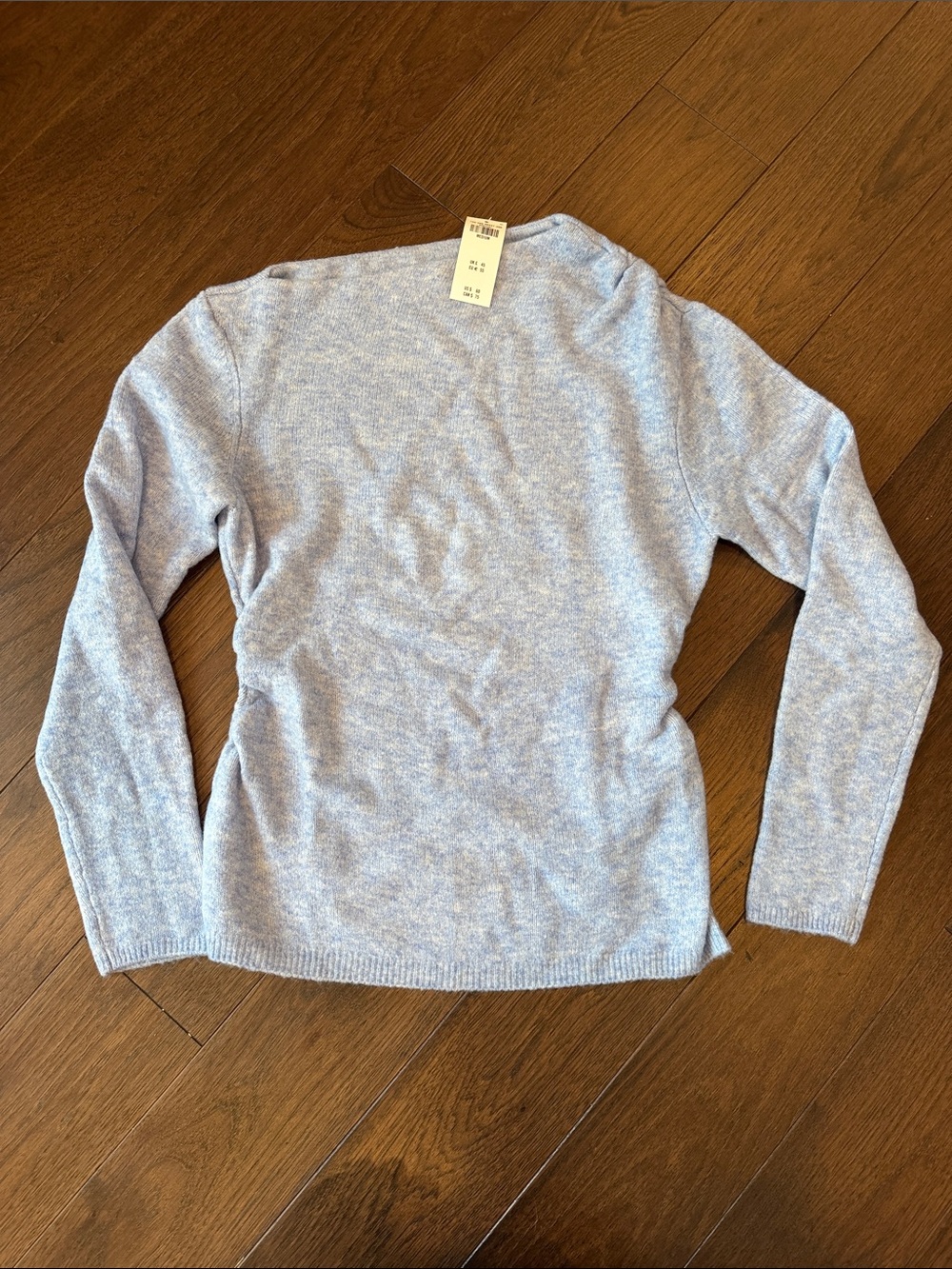 Abercrombie & Fitch Light Blue Fuzzy Boatneck Sweater Medium NWT - C70-001